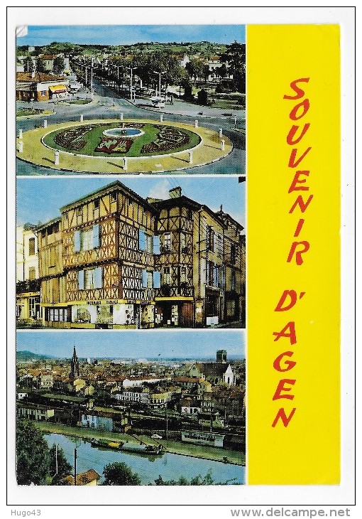 AGEN - SOUVENIR - MULTIVUES - CPSM GF VOYAGEE - Agen