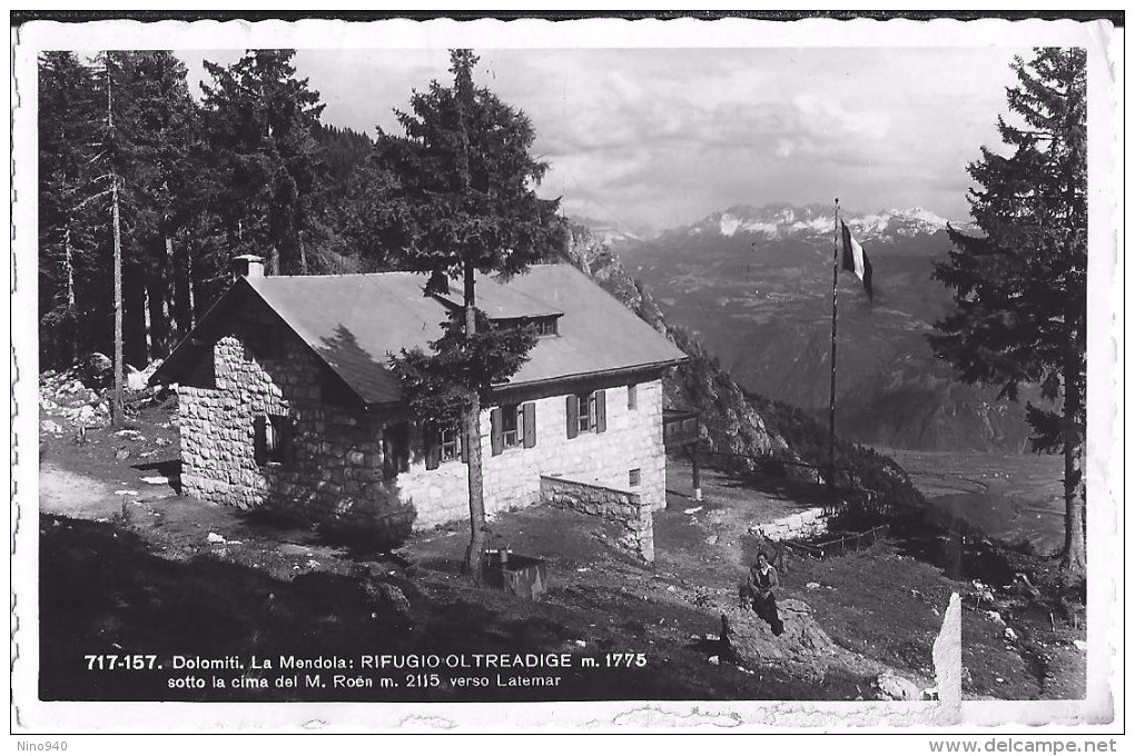 LA MENDOLA (BZ) - RIFUGIO OLTREADIGE - F/P  - V: 1937 - Bolzano (Bozen)