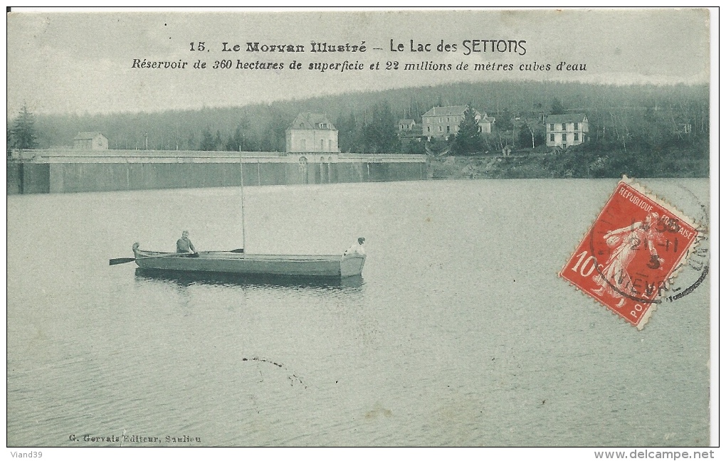 Les Settons - Le Lac, Réservoir De 360 Hectares De Superficie   - CR4 - Montsauche Les Settons