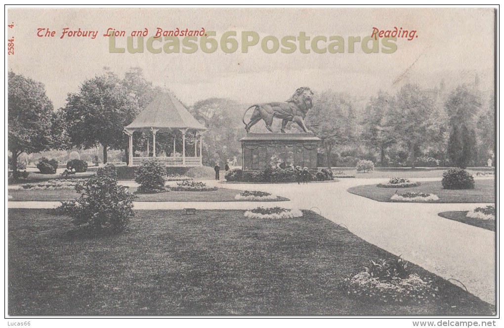 Reading The Forbury Lion And Bandstand - Reading