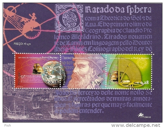 Portugal  ** & 500 Aniv. Do Nascimento De Pedro Nunes 2002 (250) - Astronomy