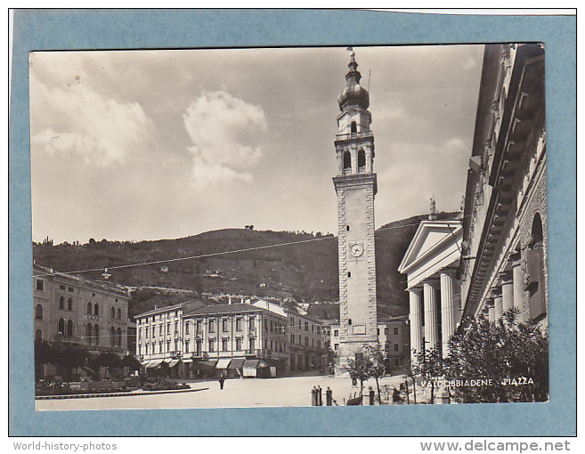 CPSM - VALDOBBIADENE  - PIAZZA  - éditeur Giulio Marino - écrite Timbrée  1948 - Treviso