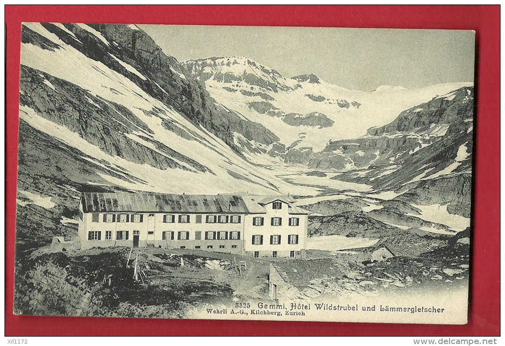 PAI-24 Gemmi  Hotel Wildstrubel Und Lämmergletscher. Stempel Leukerbad Loèche Les Bains 1909 - Loèche