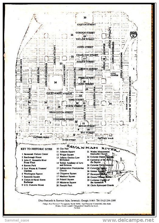 Broschüre / Heft : Savannah / Georgia / USA  -  Eine Beschreibung Mit Bildern - Nord- & Südamerika