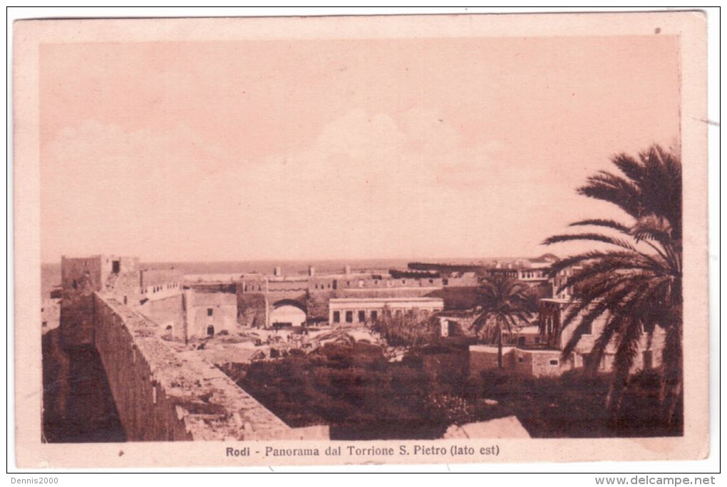 Postcard From Rodi Fr. French Stamp 20c Canc. BEYROUTH Bilingue + PAQUEBOT - Briefe U. Dokumente