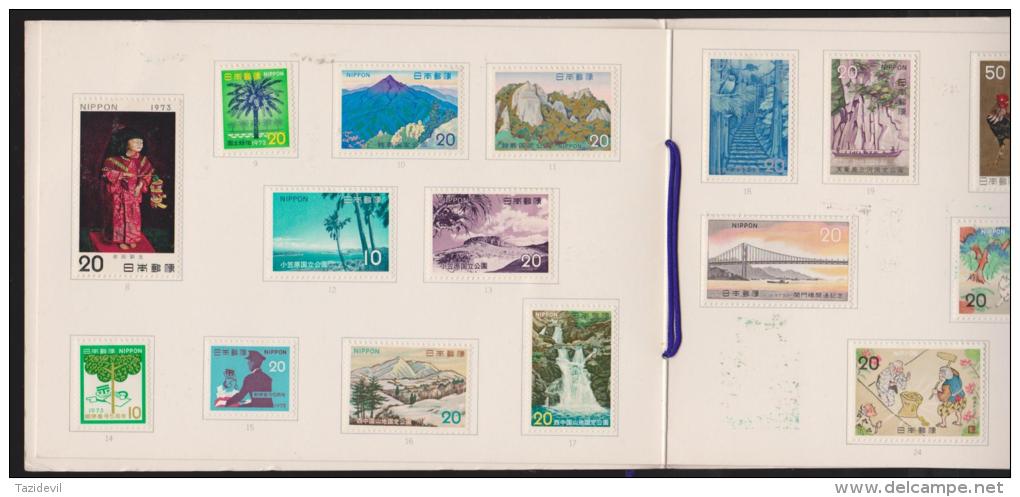 JAPAN - 1973 Postage Stamps In Special Folder. Mint Hinged * - Collections, Lots & Séries