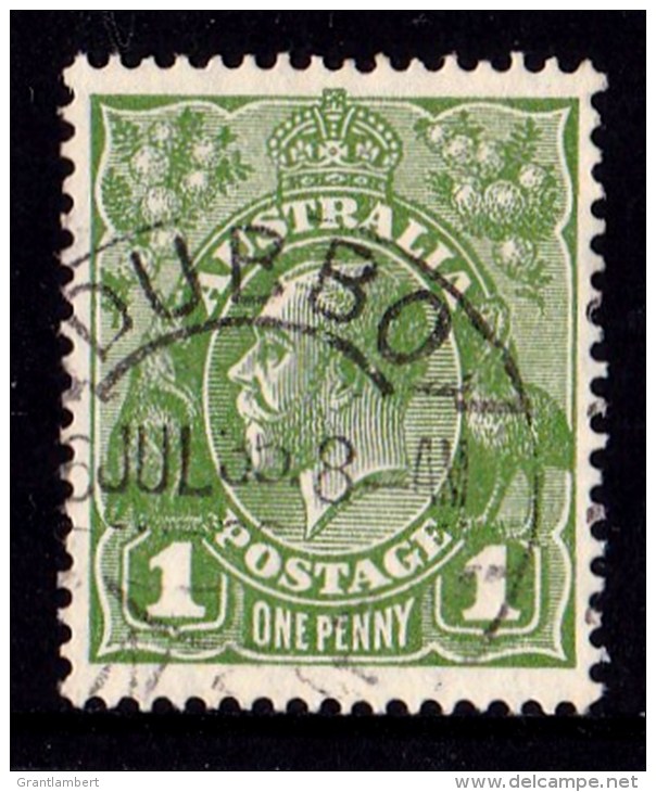 Australia 1931 King George V 1d Green C Of A Wmk Used   SG 125 DUBBO - Used Stamps