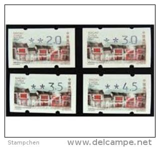 2015 Macau/Macao ATM Stamps-Old Streets And Alleys Architecture History - Machine Labels [ATM]