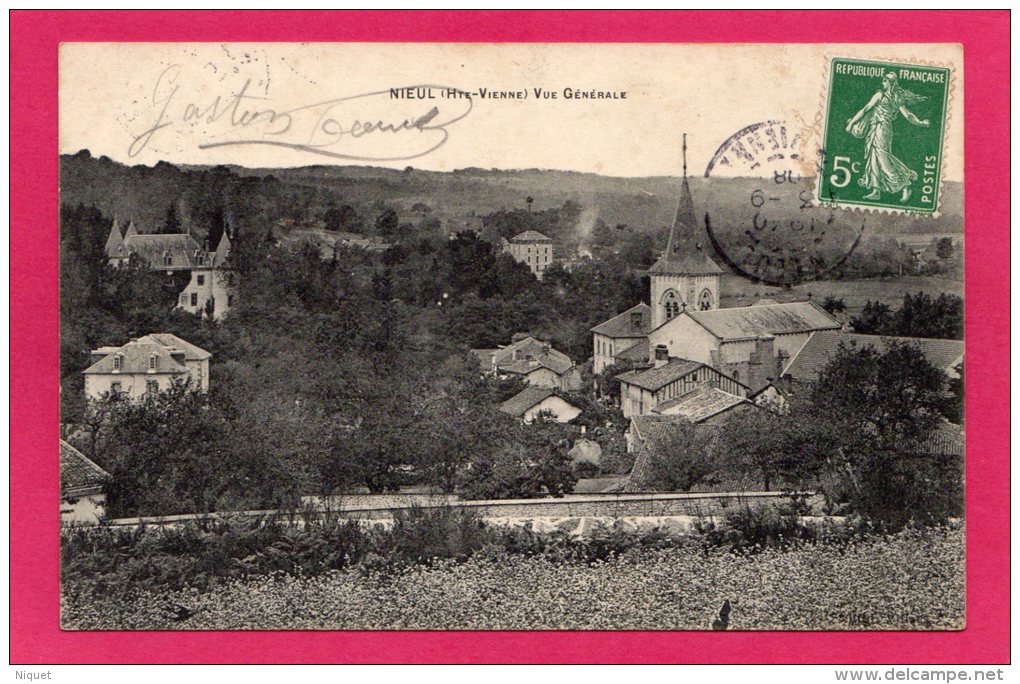 87 HAUTE-VIENNE NIEUL, Vue Générale, 1908 - Nieul