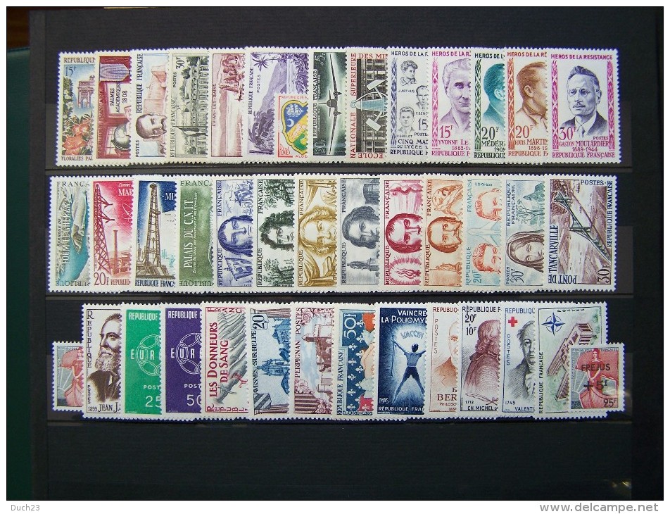 FRANCE 1959 NEUF ** SANS CHARNIERE ANNEE COMPLETE N° 1189 à 1229 - 1950-1959