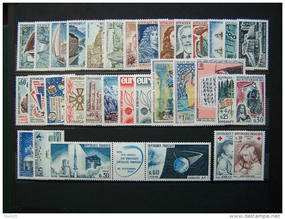 FRANCE 1965 NEUF ** SANS CHARNIERE ANNEE COMPLETE N° 1435 à 1467 - 1960-1969