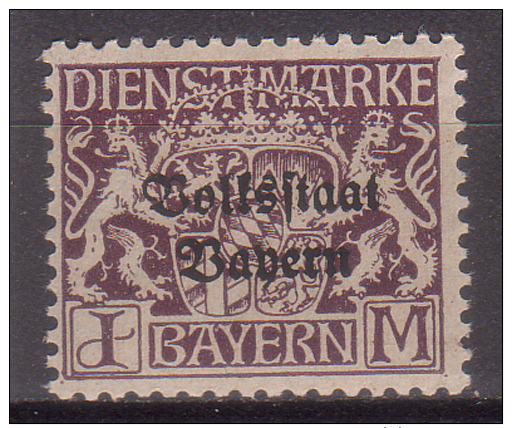 Bayern , Dienstmarke , 1919 , Mi.Nr. 43 ** / MNH - Sonstige & Ohne Zuordnung