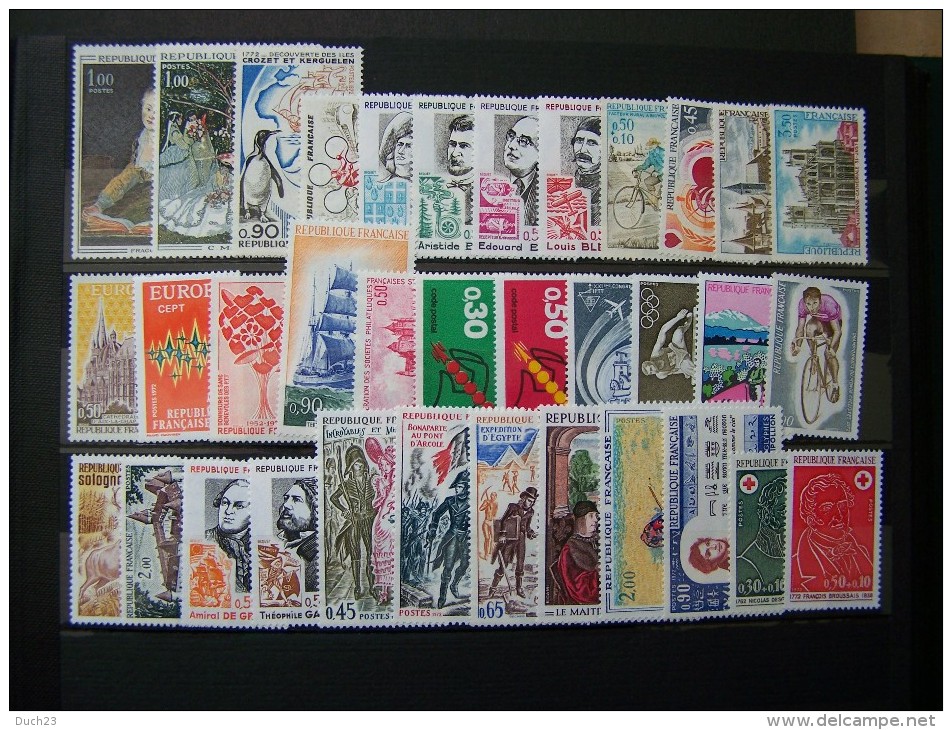 FRANCE 1972 NEUF ** SANS CHARNIERE ANNEE COMPLETE N° 1702 à 1736 - 1970-1979