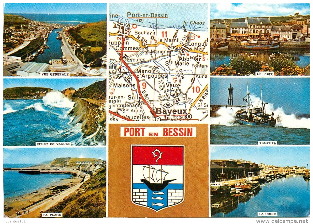 CPSM Port En Bessin   L1975 - Port-en-Bessin-Huppain