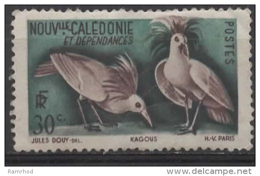 NEW CALEDONIA 1942 Two Kagus - 30c. - Purple And Green MH - Ungebraucht