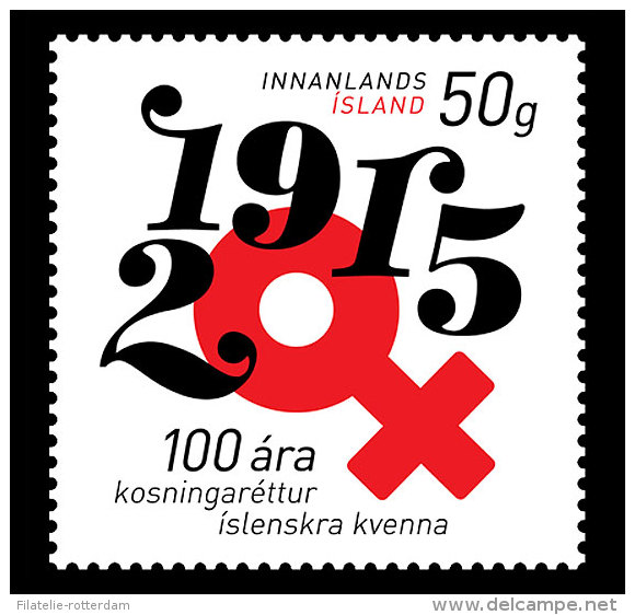 IJsland / Iceland - Postfris / MNH - 100 Jaar Women's Suffrage 2015 NEW!! - Ongebruikt