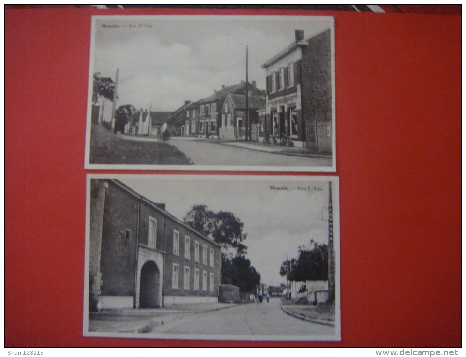 Lot De 2 Cartes De MOMALLE ( Remicourt ) Rue El'Vau ( Magasin Union Coopérative ) - Remicourt