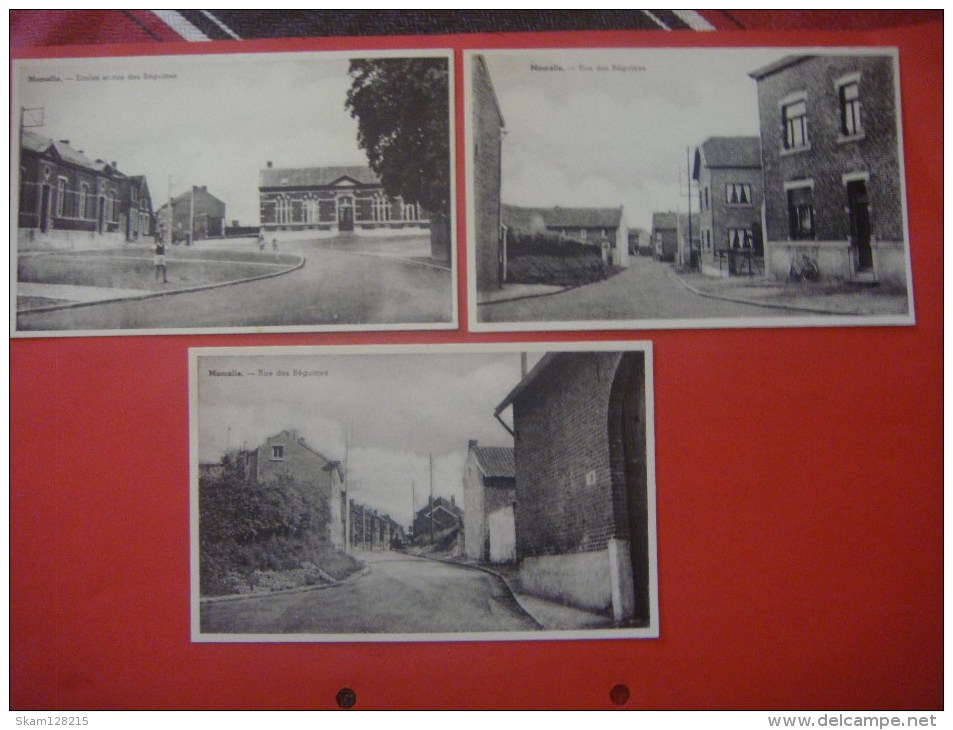 Lot De 3 Cartes De MOMALLE ( Remicourt ) Rue Des Béguines ( Ecoles ) - Remicourt