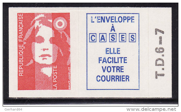 France 1993 - N° 4a Ou 2807a Avec TD6-7 - Autocollant Neuf 1er Choix (Lot 4) - Other & Unclassified