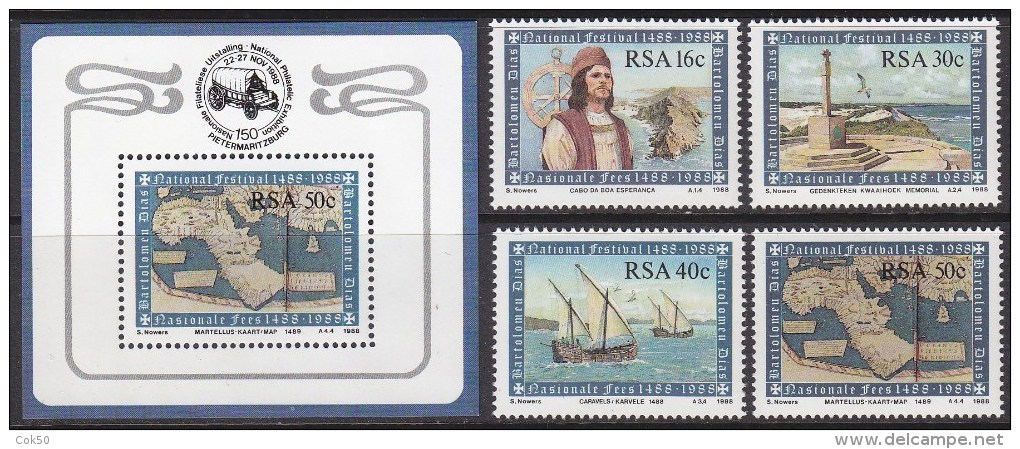 SOUTH AFRICA RSA 1988, Explorer Bartolomeu Dias - Entdecker Dias MNH, Compl.set Incl. Mi Bl.20 - Neufs