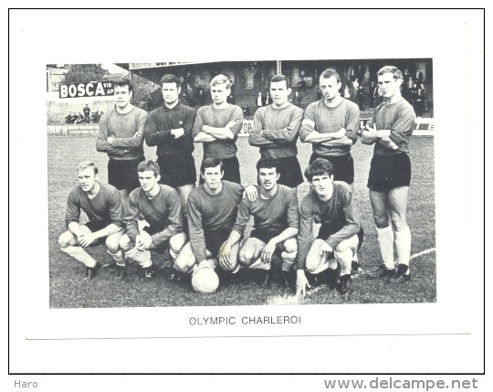 Chromo/Photo (8,5 X12,5 Cm) - Equipe De Football Belge - OLYMPIC CHARLEROI (b159) Joueur, Sport, Ballon - Autres & Non Classés