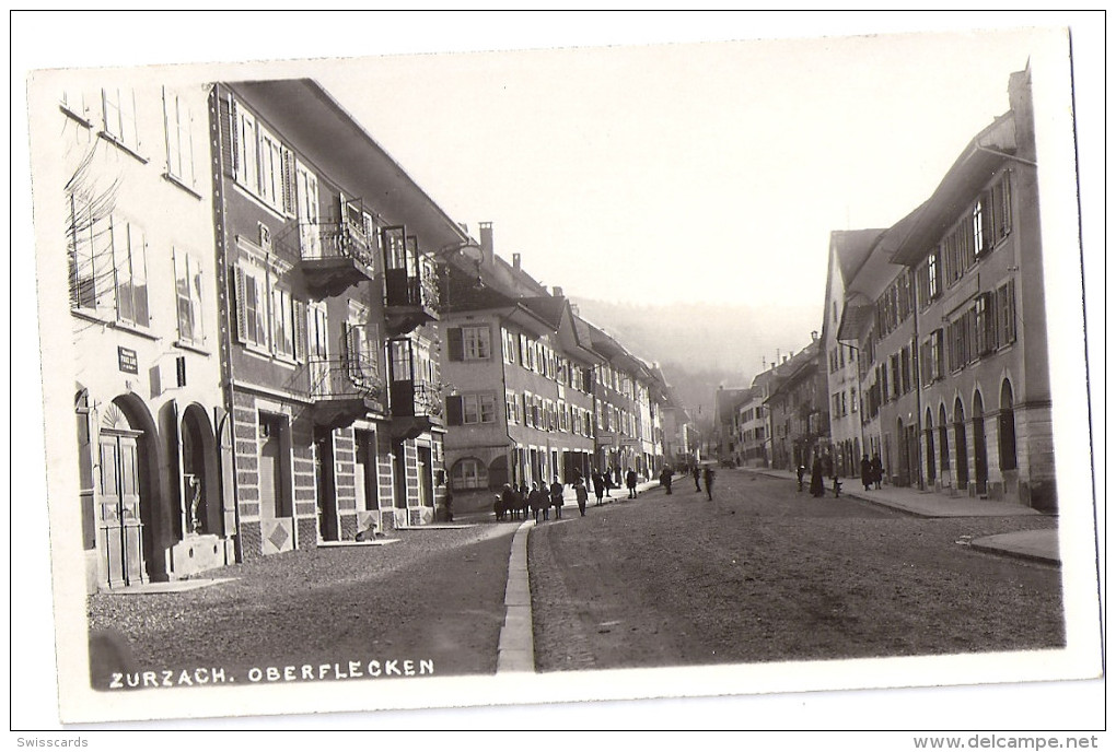 ZURZACH: Oberflecken, Animierte Strassen-AK ~1920 - Zurzach