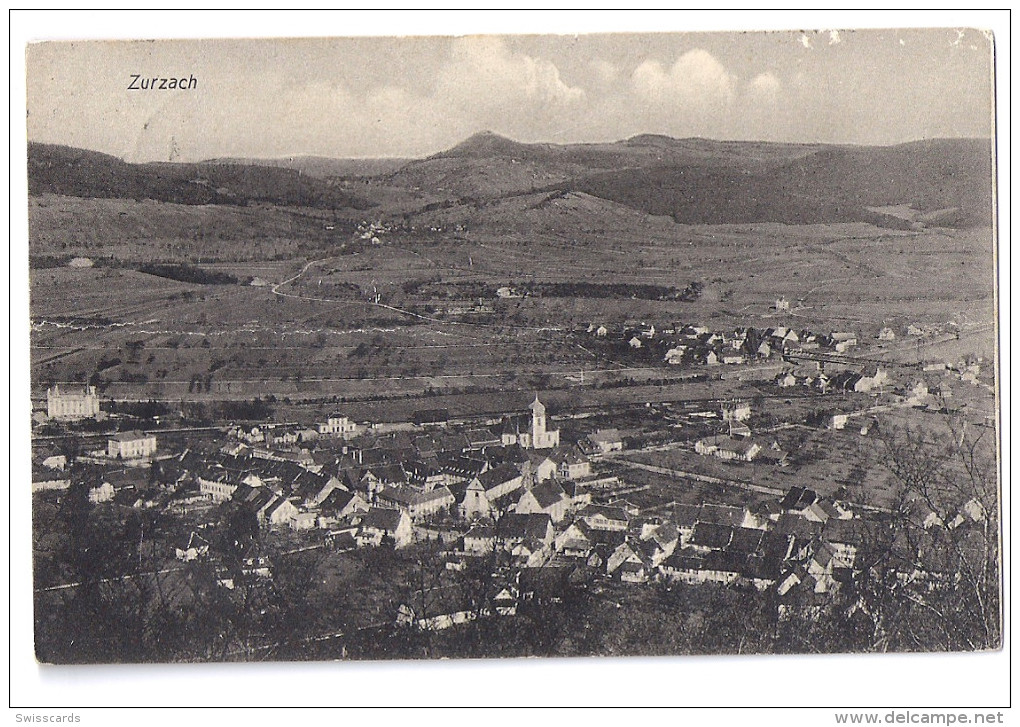 ZURZACH: Ansicht Mit Aussenquartieren 1913 - Zurzach