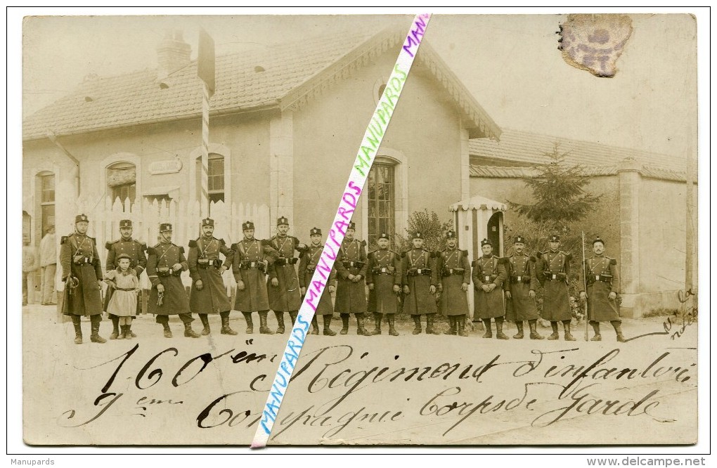 54 TOUL / CARTE PHOTO / 160e RI ( TOUL ) / POSTE DE GARDE / 160e REGIMENT D' INFANTERIE - Toul