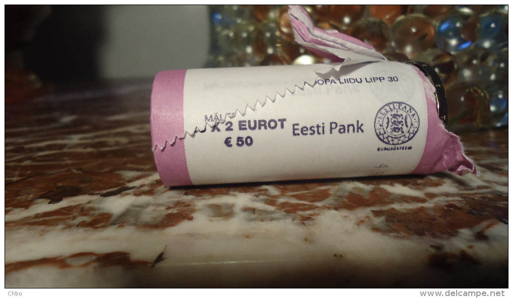 2 € Estonie 2015 - 30 Ans Drapeau Européen - Estonie