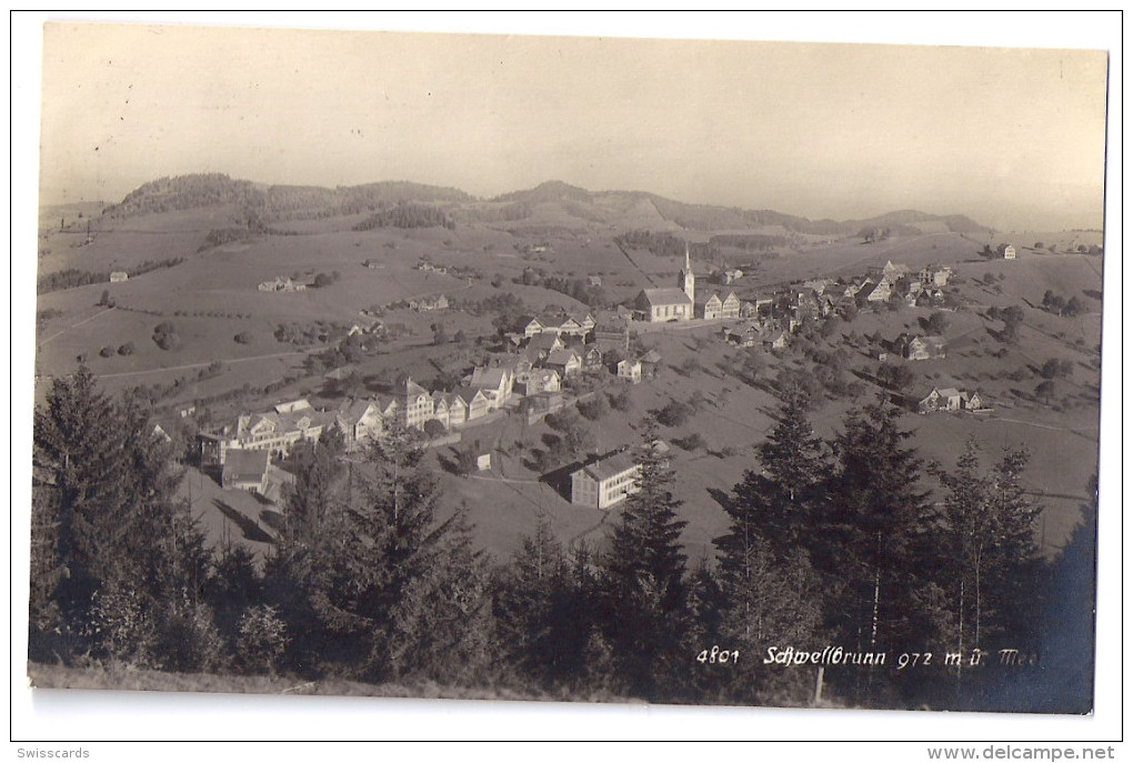 SCHWELLBRUNN: Echt-Foto-AK 1924 - Schwellbrunn