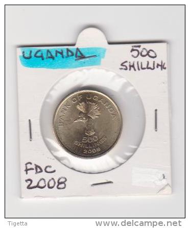 UGANDA   500 SHILLING  ANNO 2008 FDC - Oeganda