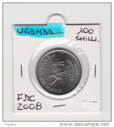 UGANDA   100 SHILLINGS  ANNO 2008 FDC - Oeganda