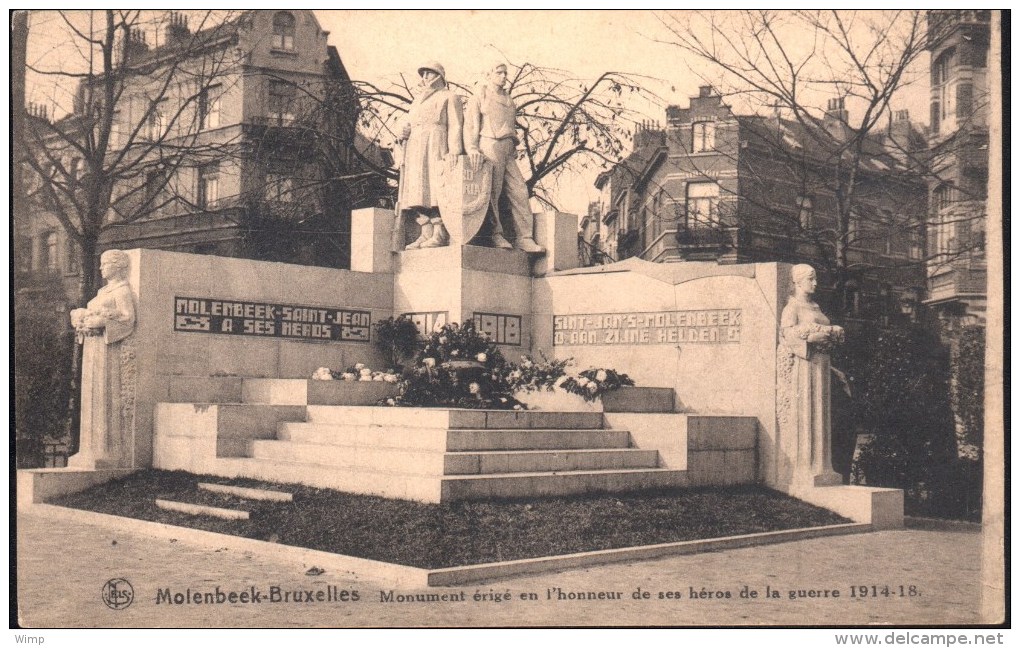 Molenbeek - Monument Aux Héros De La Guerre 14-18 - Molenbeek-St-Jean - St-Jans-Molenbeek