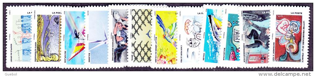 France Autoadhésif ** N°  889 à 900 - Journée Du Timbre 2013 - Unused Stamps