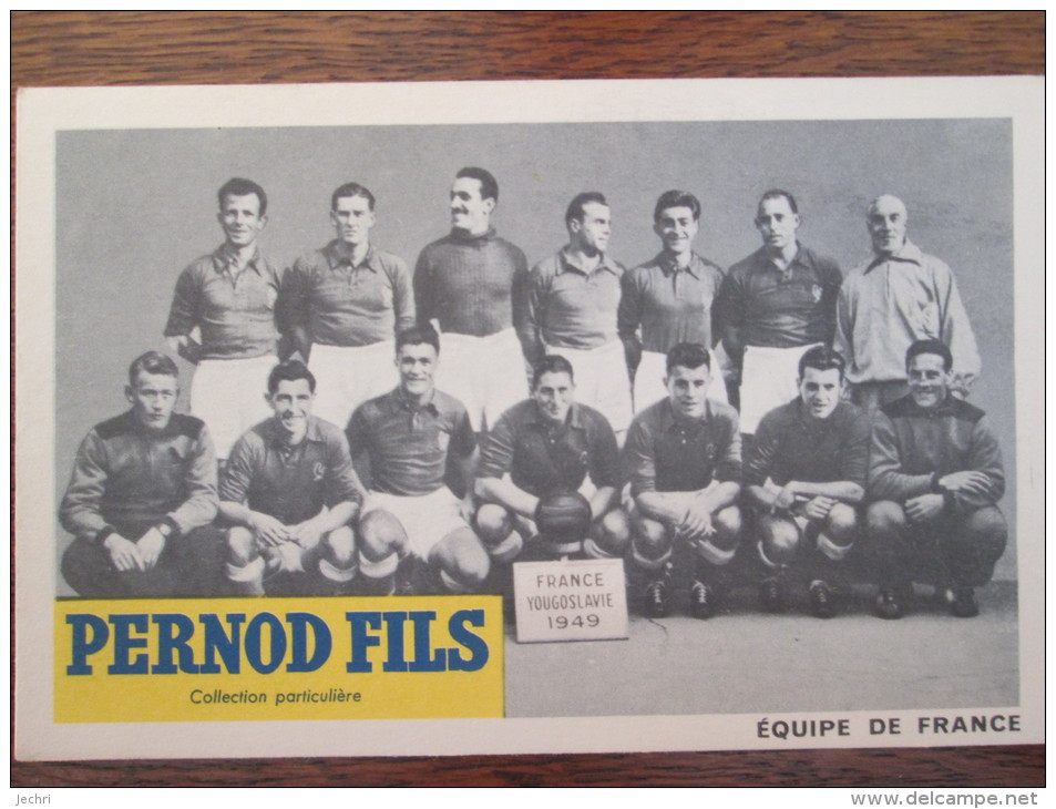 EQUIPE DE FRANCE  FRANCE YOUGOSLAVIE  1949 - Football