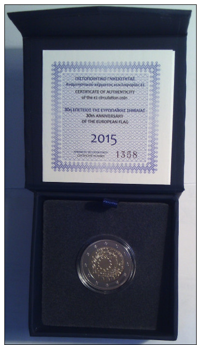 K171 2 Euro 2015 European Flag Proof - Griechenland