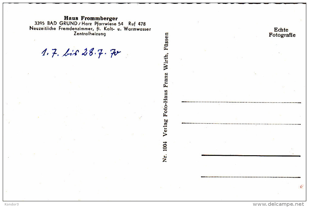 Bad Grund. Haus Frommberger - Bad Grund
