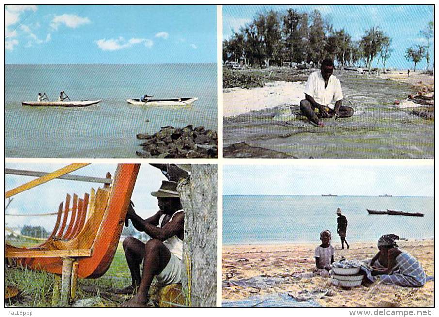 AFRIQUE NOIRE - MOZAMBIQUE Moçambique - Pescadores Nactivos / Native Fisherman / Pêcheur - CPSM GF 1972 África Negra - Mozambique