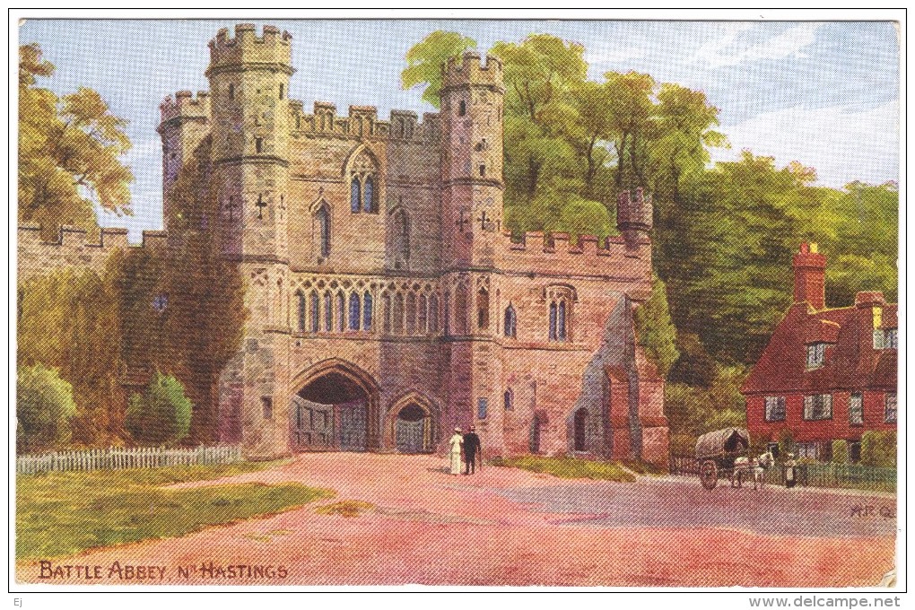 Battle Abbey Nr Hastings - A R Quinton - Salmon No 1003 - Postmark 1916 - Quinton, AR