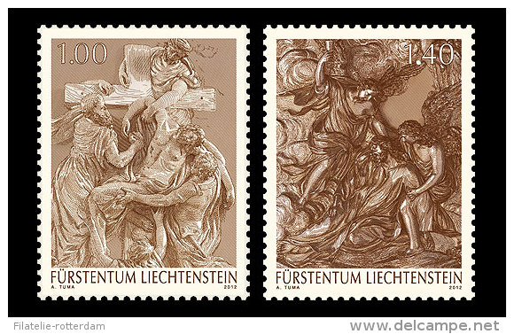 Liechtenstein - Postfris / MNH - Complete Set Schatten, Reliëfs 2012 - Unused Stamps