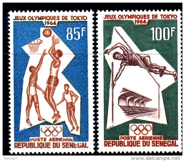 OL-G3 - SENEGAL Tokio Olimpiadi Serie Cpl Nuovo  ***  MNH - Summer 1964: Tokyo