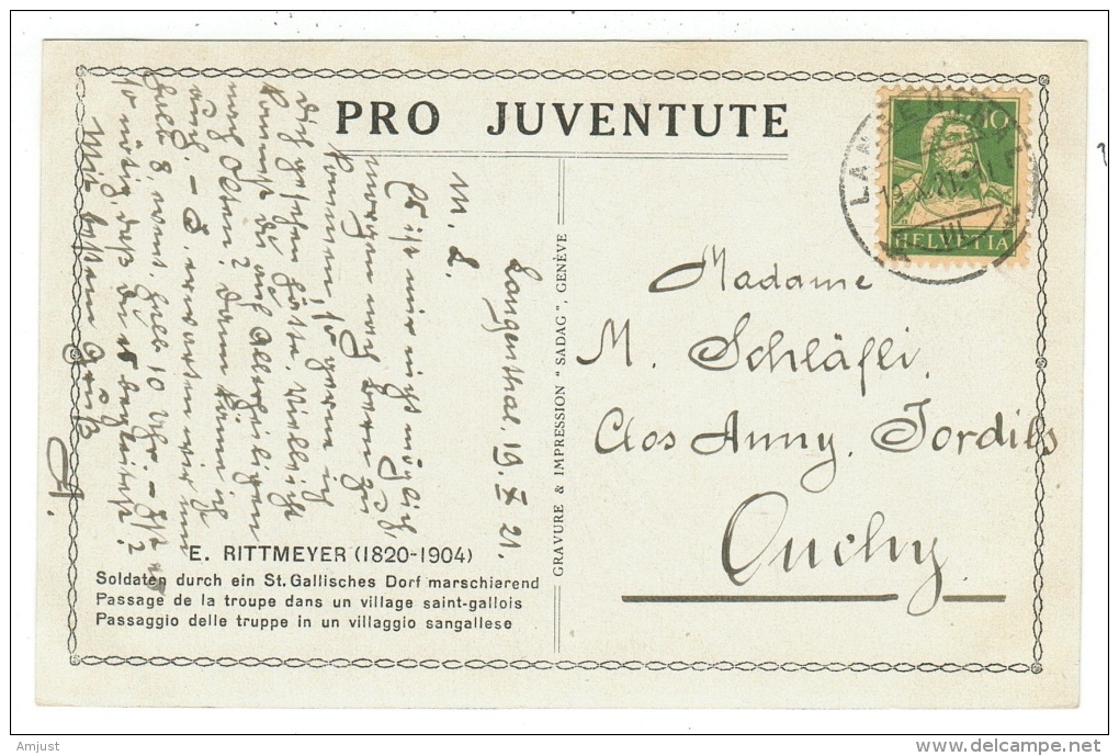 Suisse//Schweiz//Svizerra // Switzerland//Pro-Juventute // Carte Pro-Juventute 1920 No. 83 - Lettres & Documents