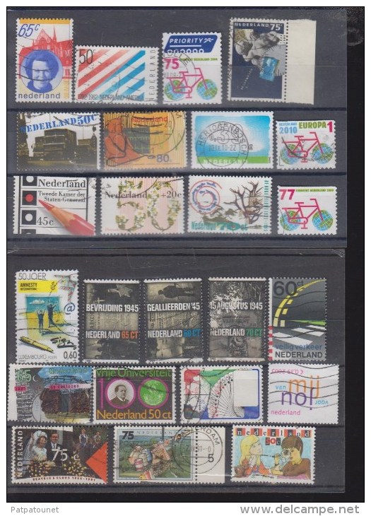 Pays Bas Lot 24 Timbres O Différents - Collections