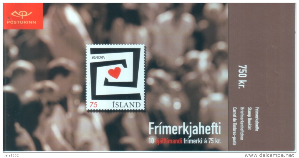 Island - Stamp Booklet - 750 Kr. - Carnets