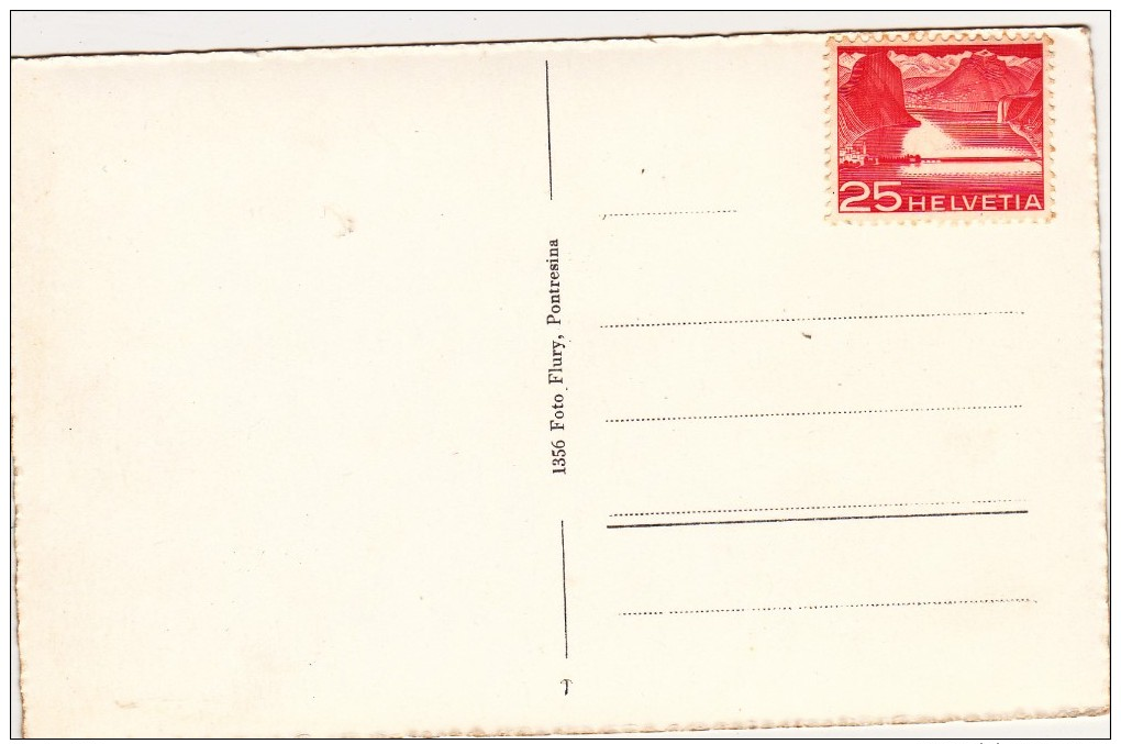 Pld Card Of Sessei-Lift,Pontresina Mit Palu Und Bellavista, Canton Of Ticino;Switzerland,Posted With Stamp,J13. - Autres & Non Classés