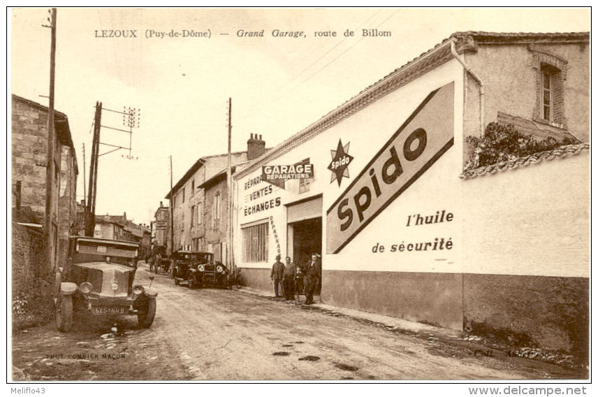 63/CPA A - Lezoux - Grand Garage Route De Billom - Lezoux