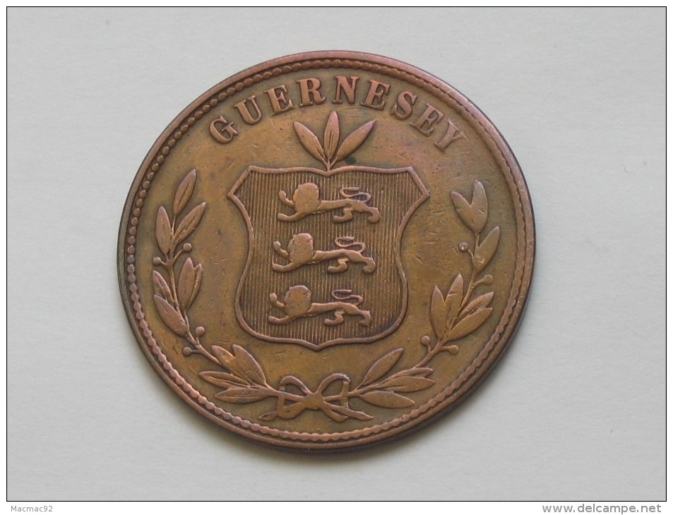 GUERNESEY - 8 Doubles 1864  **** EN ACHAT IMMEDIAT **** - Guernsey