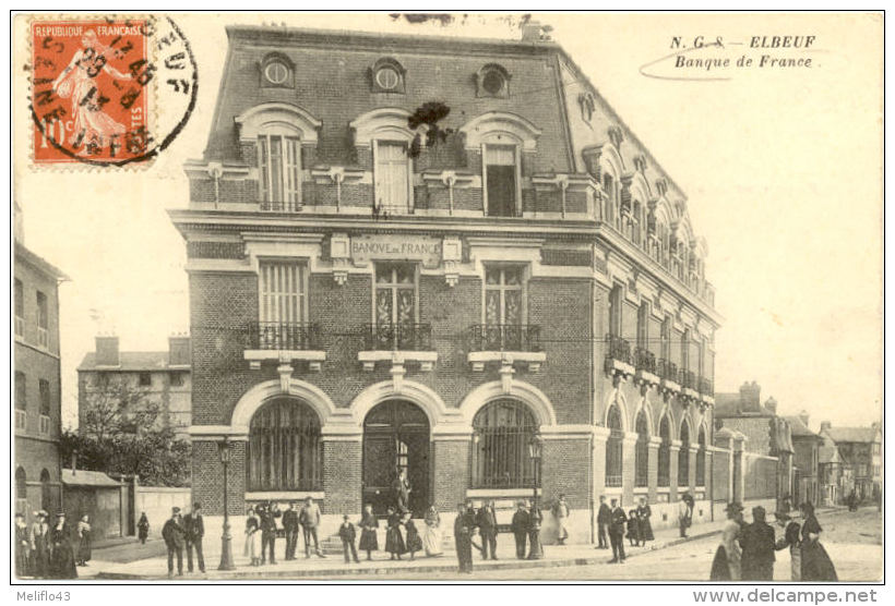 76/CPA A - Elbeuf - Banque De France - Elbeuf