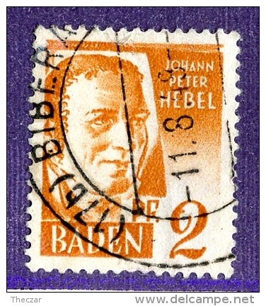 14901 - Baden  Michel # 14y Type I (o) ( Cat. €2.50 ) - Otros & Sin Clasificación