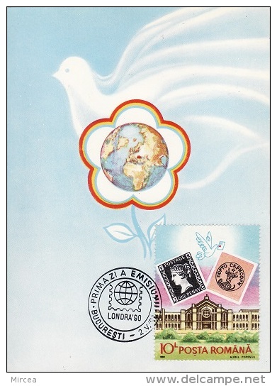 3566 - Roumanie 1990 - Maximum Cards & Covers